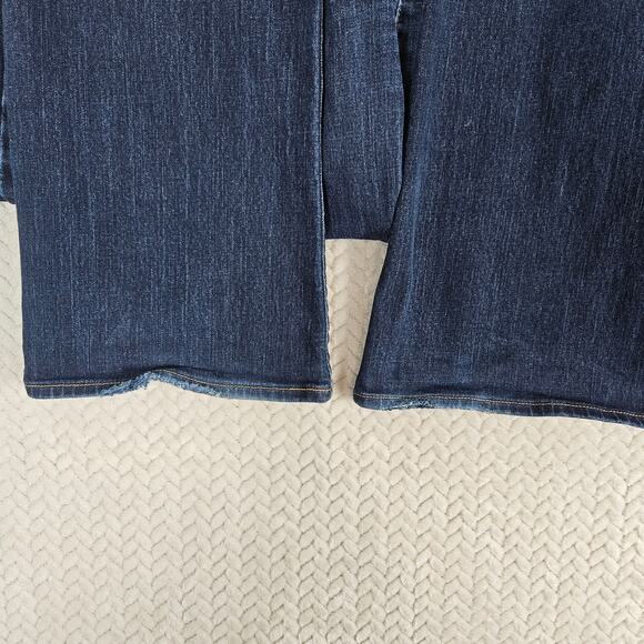 Old Navy Curvy Bootcut Jeans Womens 18 Short Dark Wash Mid-Rise Stretch Y2K - Picture 5 of 11